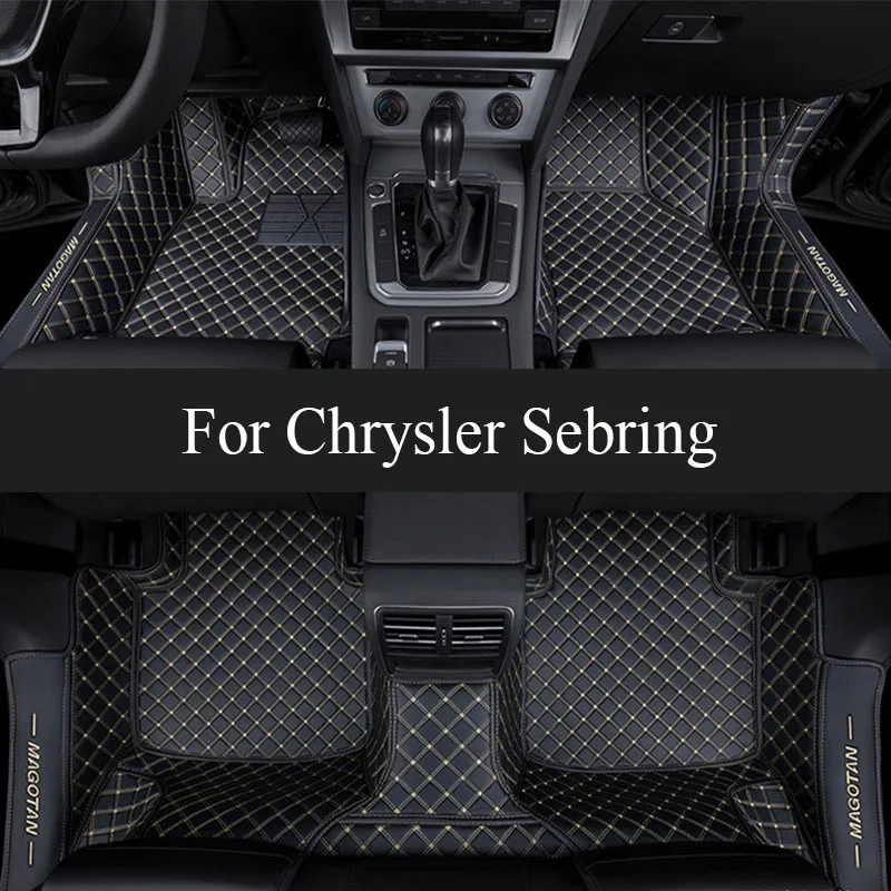 

Car Floor Mats For Chrysler Sebring 2008 Custom Auto Foot Pads Automobile Carpet Cover Interior trunk mat