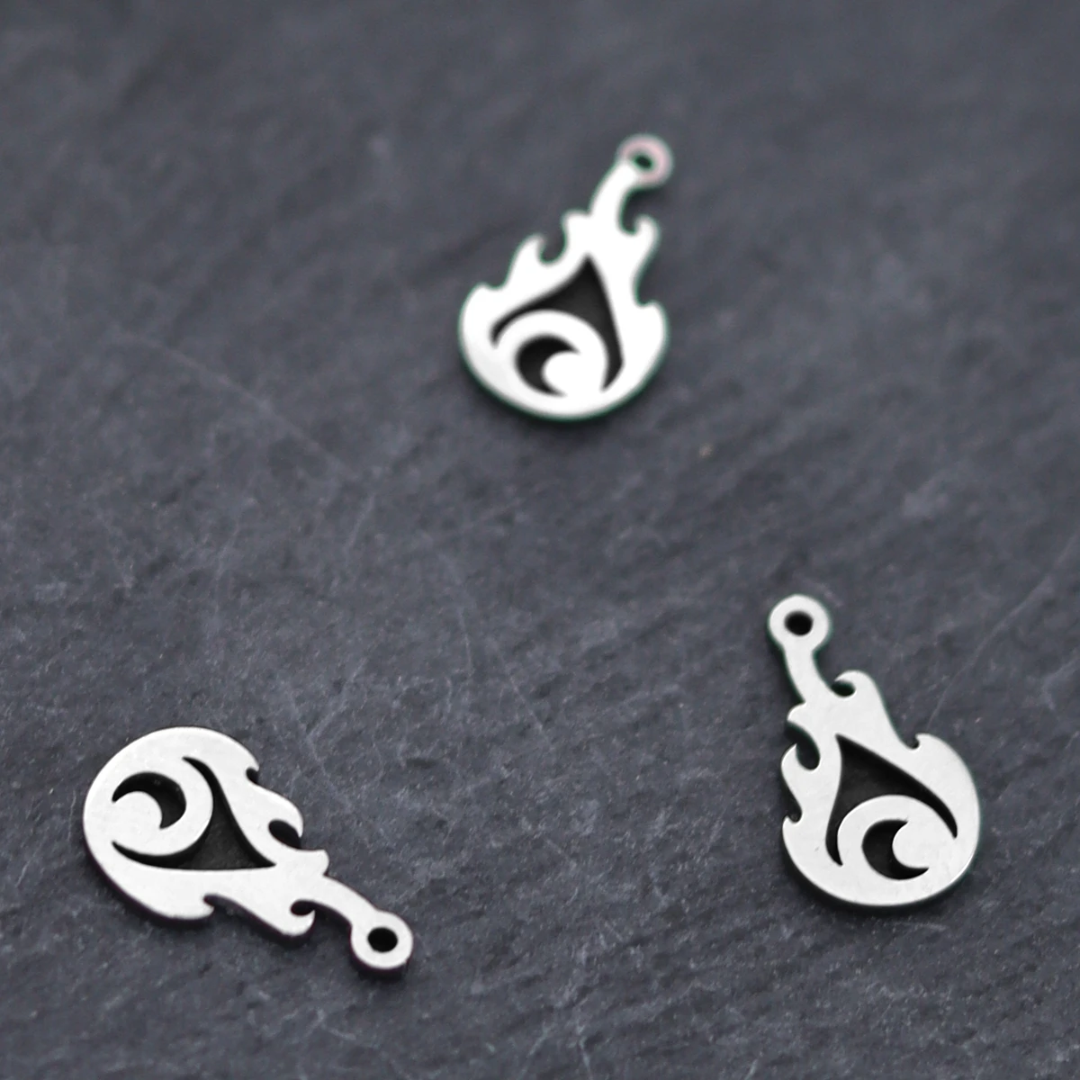 3 szt. Ogień płomień Charms do tworzenia biżuterii kobiety wisiorki kolczyki naszyjniki bransoletki DIY Handmade ustalenia akcesoria
