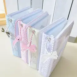 Kpop Photocard Binder Heart Hollow Kpop Photocard Sleeves 40 Pockets Water Resistant Trendy Photo Binder For Business Cards