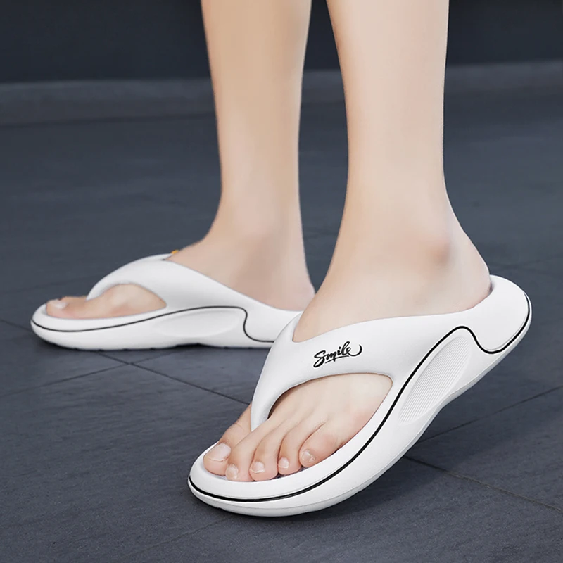 Flip-Flops für Damen und Herren, Sommer 2022, neue Oberbekleidung, rutschfeste, geruchshemmende Flip-Flops, Strandpantoffeln mit dicken Sohlen – Detail 10
