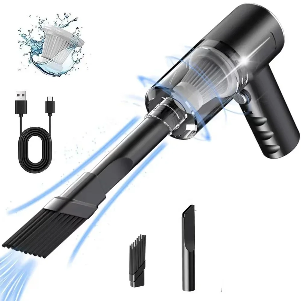 Wireless Car Vacuum Cleaner Strong Suction Dust Catcher Cordless Handheld Wet Dry Vacuum Cleaner Air Duster for Car