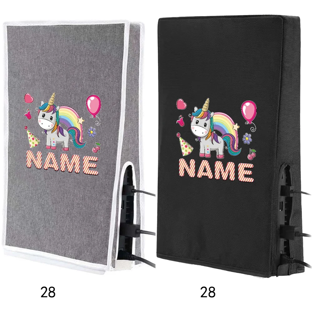 شخصية مخصصة اسم PS5 الملحقات الغبار غطاء مقاوم PS5 لعبة وحدة التحكم المضيف الحرس غطاء قابل للغسل المنتجات المخصصة