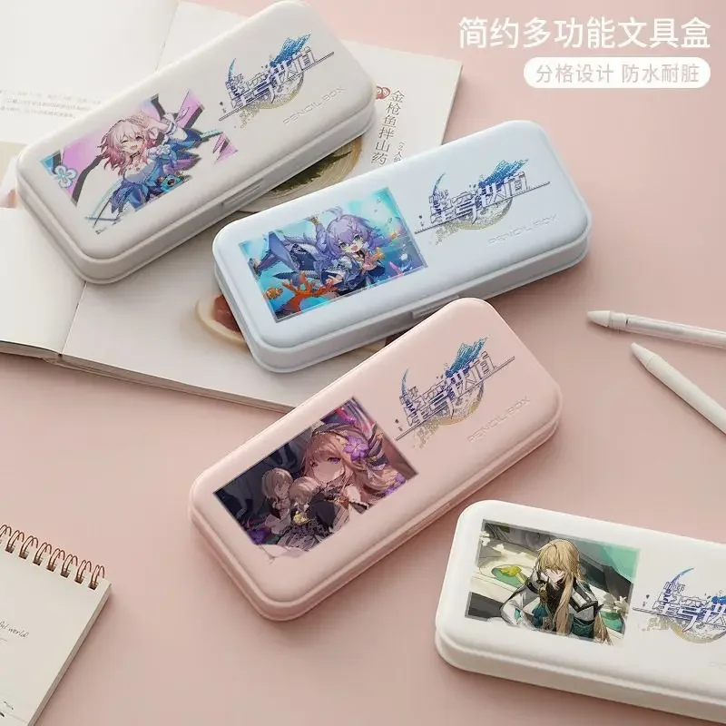 

Honkai:Star Rail Luocha Jing Yuan Plastics Pencil Cases Four Colors Pencil Bags Stationery Student School Office Stationary Box