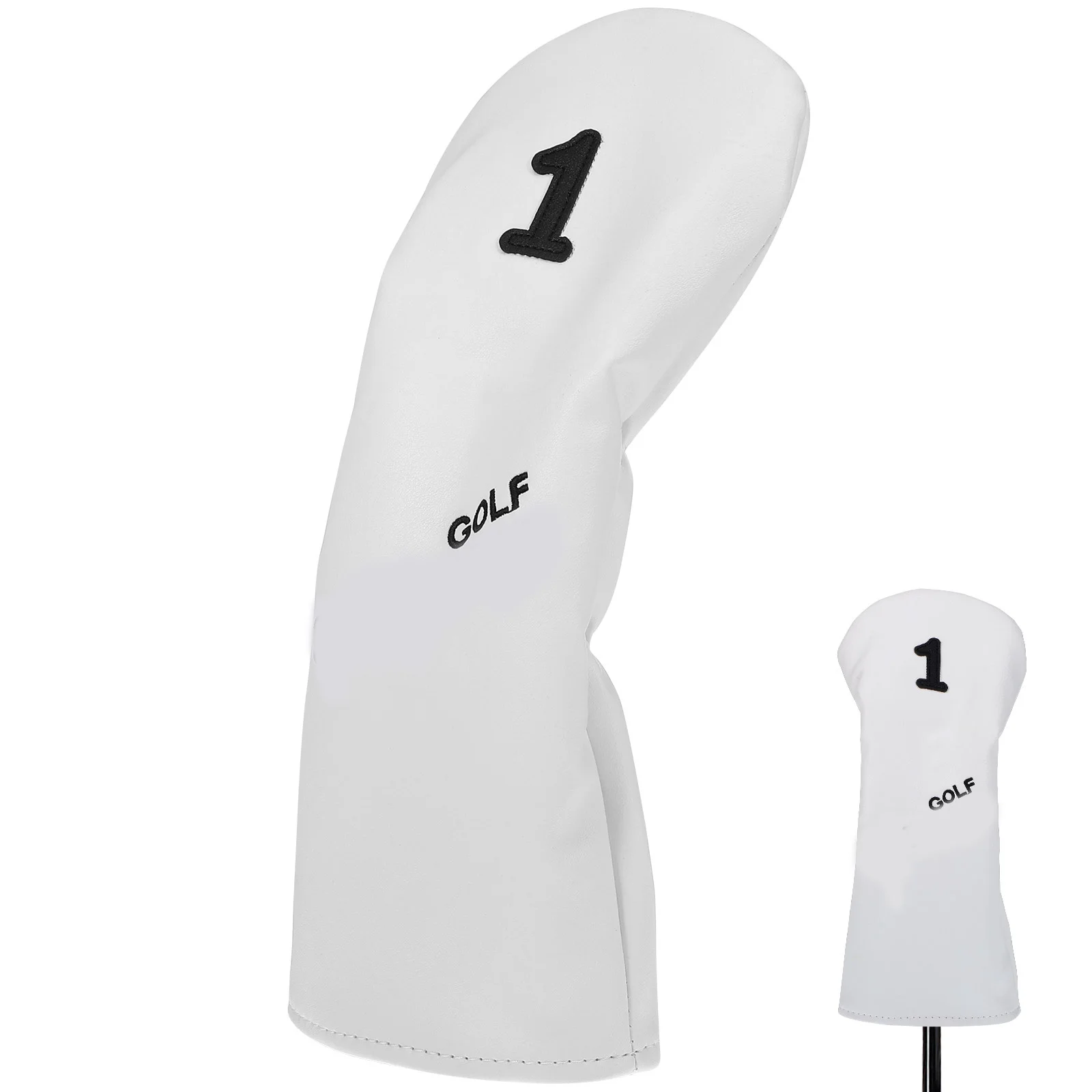 

Driver Head Cover PU Golf Club Protective Stylish Design Wear Resistant Universal Fit Men Women Golfing Equipment