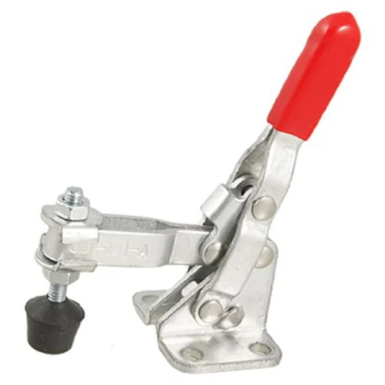 101A 50Kg 110 Lbs Holding Capacity Red Straight Handle Vertical Toggle Clamp