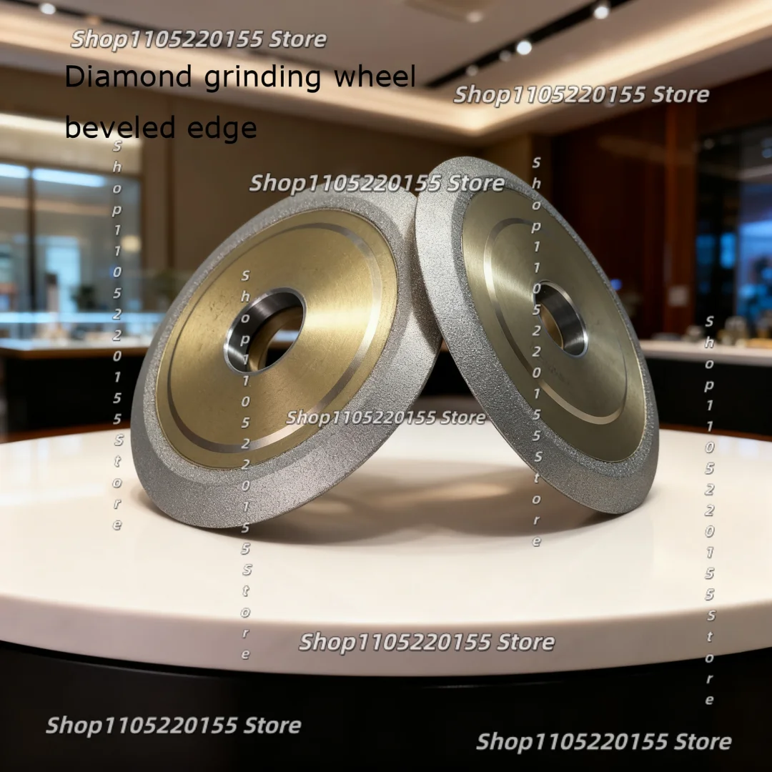 Diamond Grinding Wheel 30° 45° 60° 90° Single Double Bevel Edge Brazed Alloy Abrasive Disc for Tungsten Steel Ceramic Groove