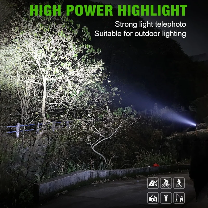 โคมไฟ LED หลอดไฟหน้าหัวไฟฉายปรับได้กันน้ำไฟหน้าสว่างพิเศษสำหรับตั้งแคมป์วิ่งปีนเขาตกปลา