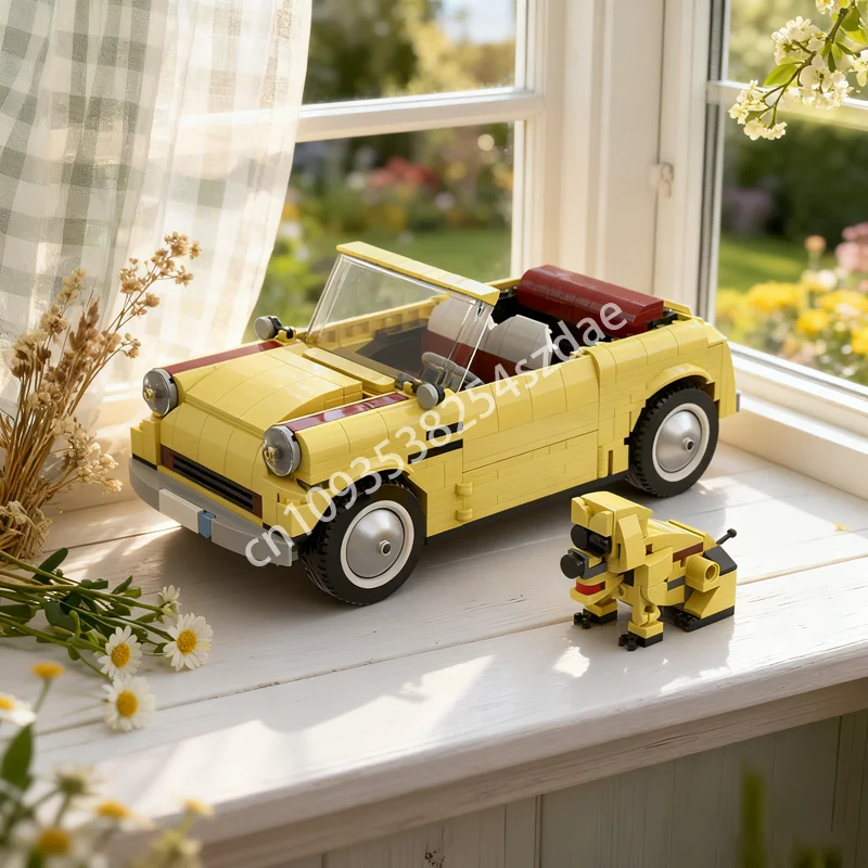 

713pcs MOC Retro City Car Creator Experted Model Building Christmas Gifts Blocks Creative Education Toys Brick Kids