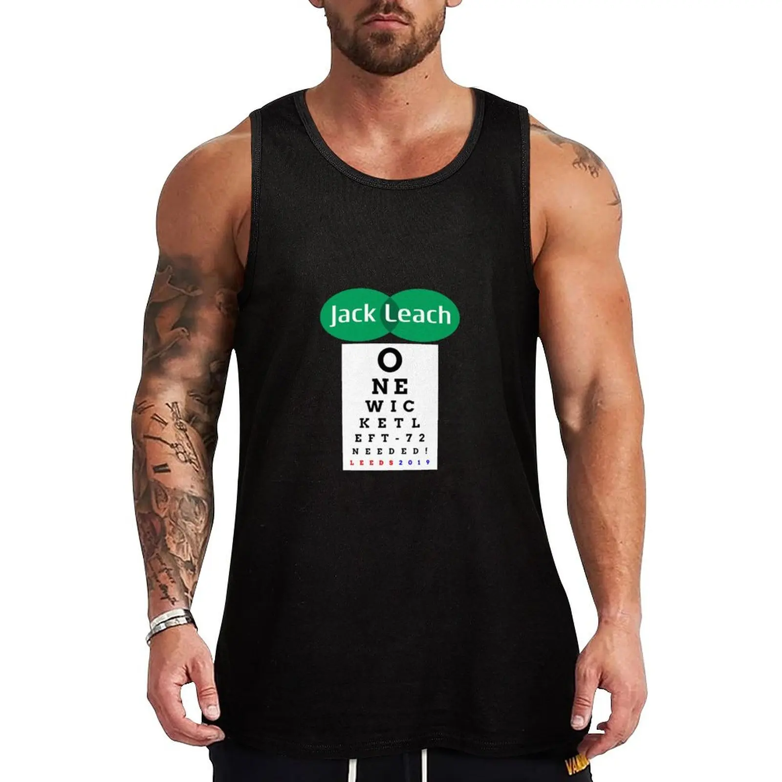 

Jack Leach Eye Chart Tank Top clothes for men gym t shirt men sleeveless Men's t-shirts Male clothes