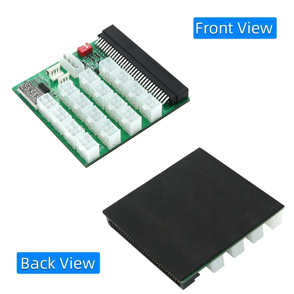 Mining Breakout Board ATX 16Port 6Pin 12V Power Supply LED Synchronization Remote Management for GPU Graphics Card Bitcoin Miner