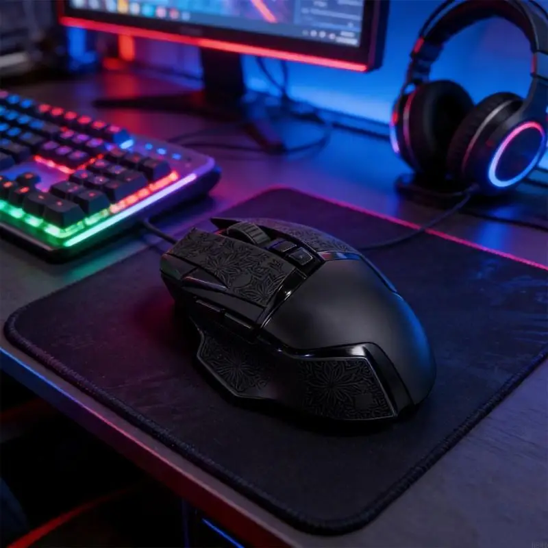 Mouse Grip Tape Skates Handmade Suck Sweat Sticker for G502 Mouse Skin H8WD