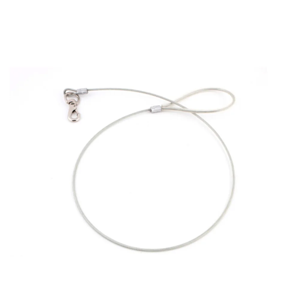 

Chew Proof Dog Leash Steel Wire Pet Leash Training Lead Large Dogs White 0.6x120cm Water Resistant Easy Clean Training Lead