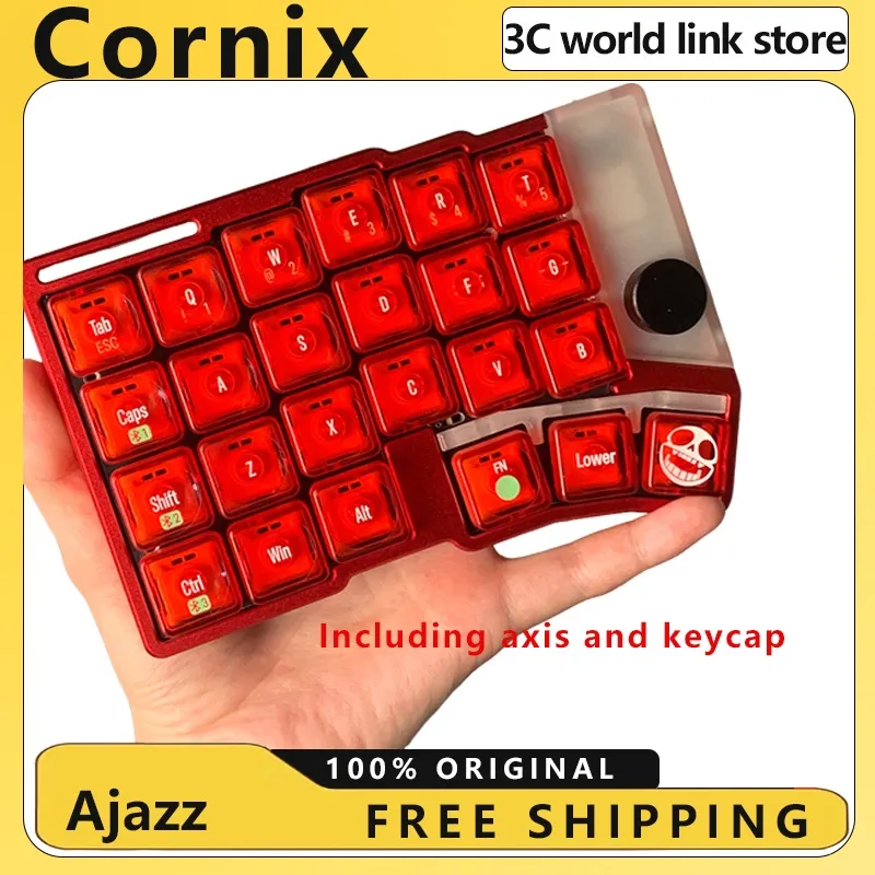 

Разделенная клавиатура Cornix, двухрежимная, проводная, Bluetooth, с палаточным чехлом с ЧПУ, 48 клавиш, поддержка VIAL Cornix, разделенная клавиатура, комплект, индивидуальный подарок