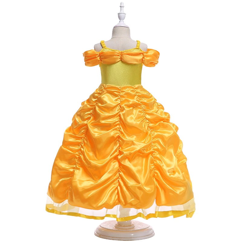 Fantasy-Karneval-Kostüm „Die Schöne und das Biest“ – Elegante Prinzessinnenkleider für Mädchen, Hochzeit, Geburtstag, Party, Ballkleid, Weihnachts- und Halloween-Kostüme – Detail 4
