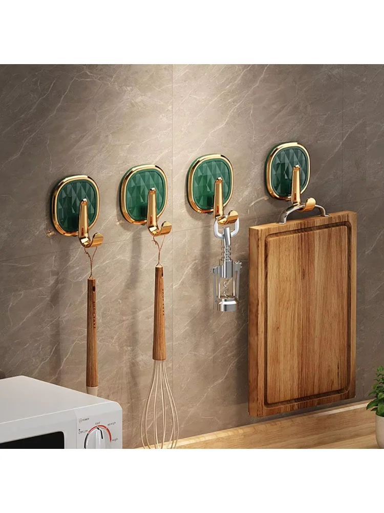 Modern Wall Hook Bathroom Self-adhesive Towel Hook No Punching Wall Mounted Towel Hanger Door Back Hook for Coat Key Home Decor
