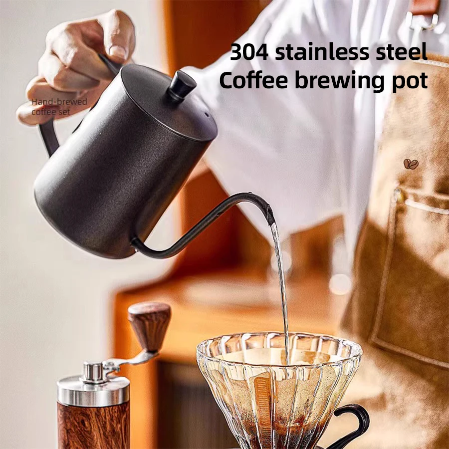 10-piece portable coffee brewing set coffee pot grinder coffee beans household stainless steel hand brewed coffee full gift box