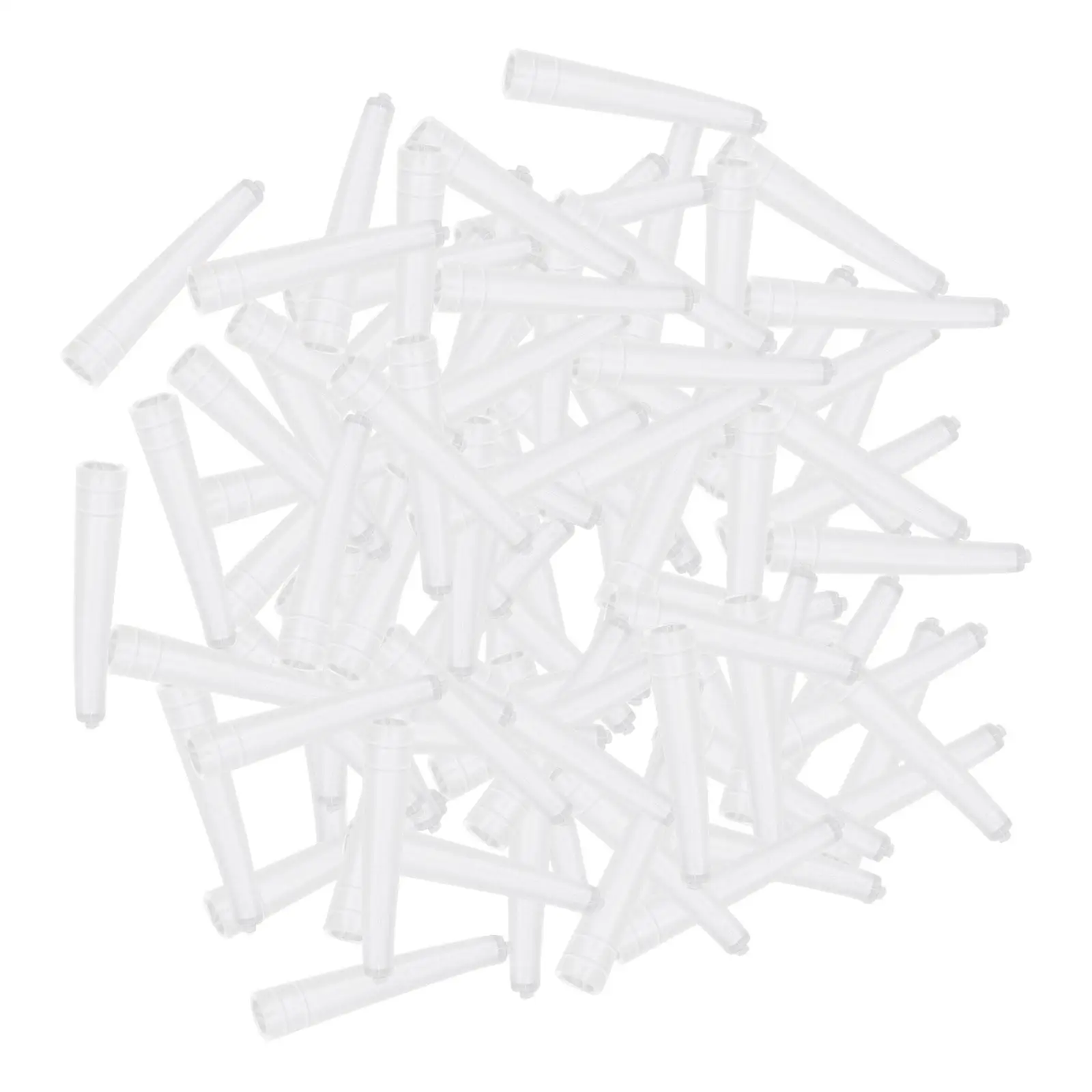 100x Pinzette trasparenti Copri punte Pinzette antiscivolo Copertura protettiva per pinzette per ciglia