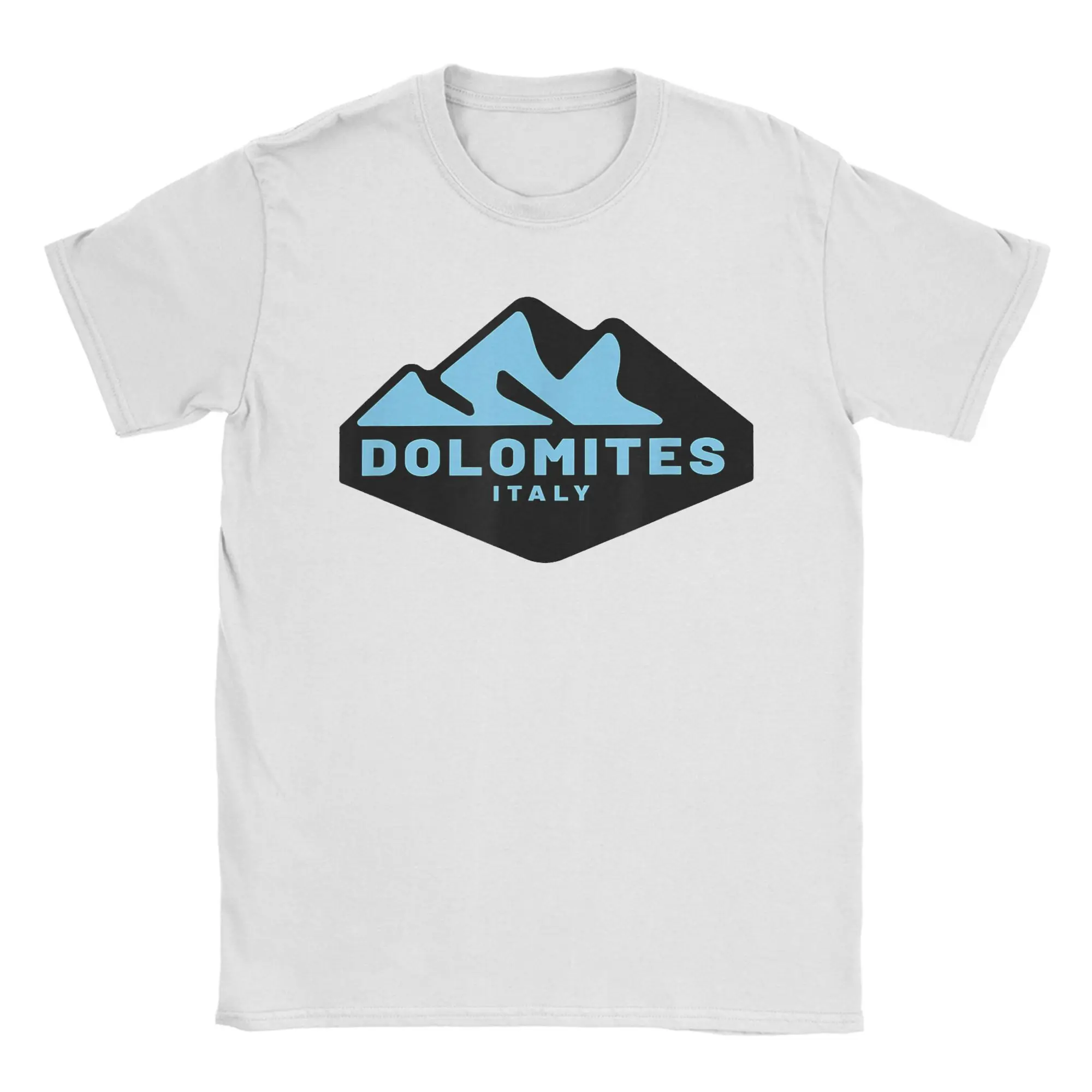 Dolomitas Italia montañas camiseta hombres escalada senderismo Humor camisetas de algodón puro cuello redondo camisetas de manga corta de talla grande merch