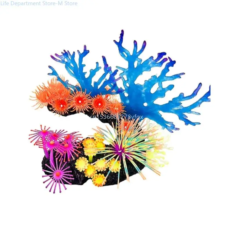 

Aquariums Sinkable Decorations Safe Underwater Coral Fishtanks Display Coral Landscaping Bottom Plant Fish Pond Ornament