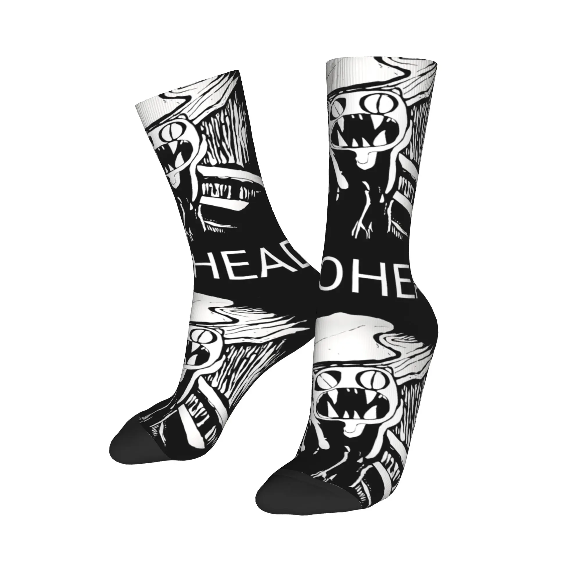 새로운 남성 양말 하라주쿠 라디오헤드 밴드 록 양말 폴리에스테르 스포츠 여성 양말 봄 여름 가을 겨울