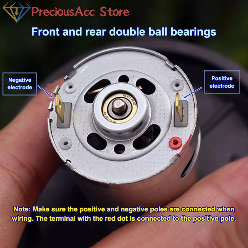

1Pcs 545 Motor DC7.2V 70W Vacuum Cleaner Motor Ball Bearing Micro Motor For Vacuum Cleaner Parts Air Blower Built In Driver