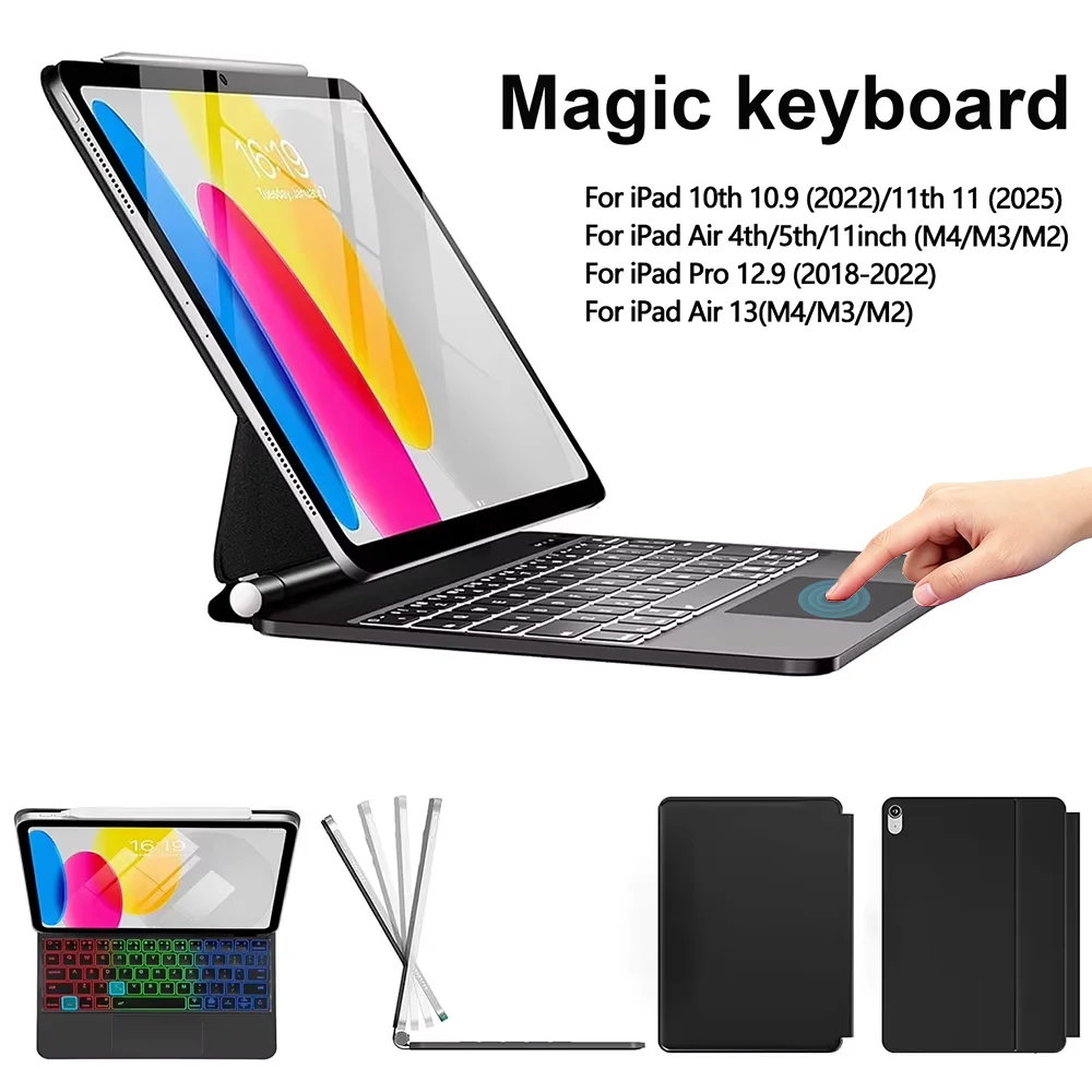 magic-keyboard-for-ipad-11th-generation-a16-2025-11-inch-a3354-10th-109-a2696-air-11-2026-m4-a3459-m3-a3266-m2-air-13-pro-129