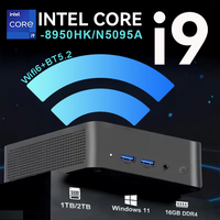 Intel Core i9 8950HK Windows 11 pro Mini PC Computer 16GB DDR4 1TB 2TB M.2 SSD 4K 60Hz Type-C Gaming Mini PC Desktop PC Portable