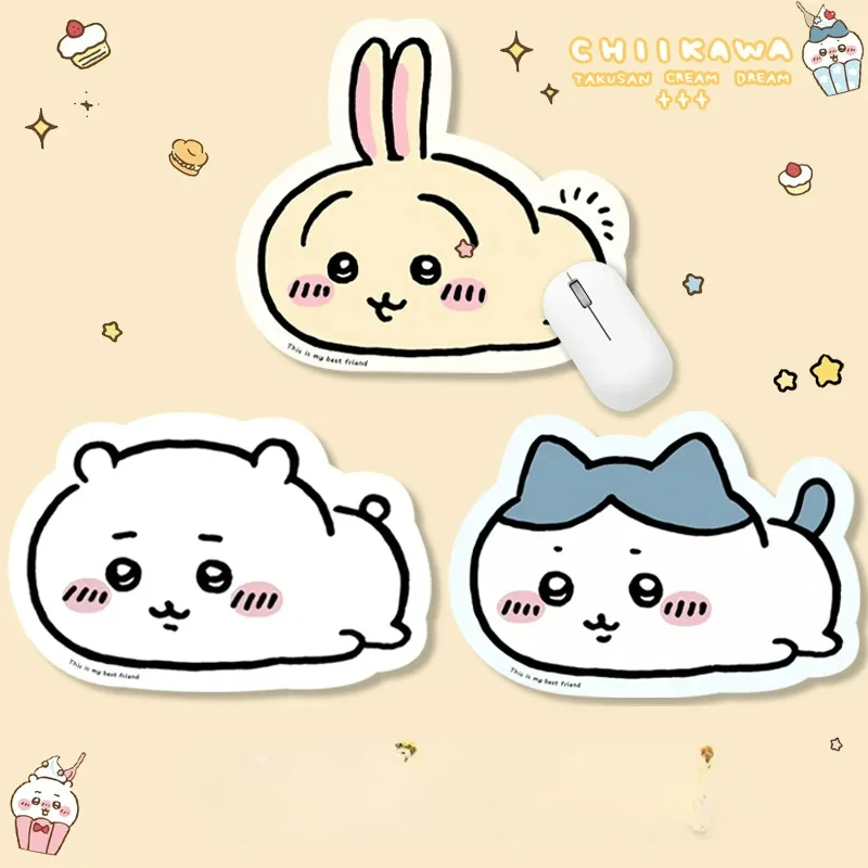 Nette Cartoon Chiikawa Usagi Hachiware Speziell Geformte Leder Maus Pad Spiel Gummi Pad Schreibtisch Matte Büro Liefert Kinder Geschenk