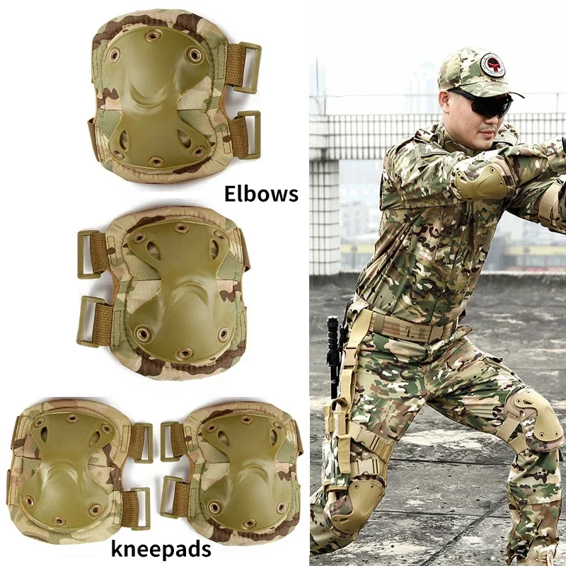 Unisex Camo Tactical KneePad Elbow Pads Knee Protector For Men Women Outdoor Sport Working Hunting Skating Safety Gear Kneecap