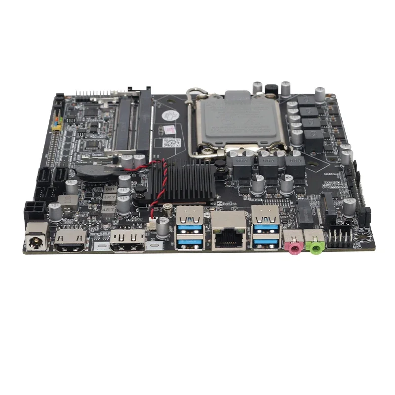 H610-D4 ultra-thin mini ITX motherboard industrial control all-in-one machine 17x17 with DC support for 12th generation H610itx