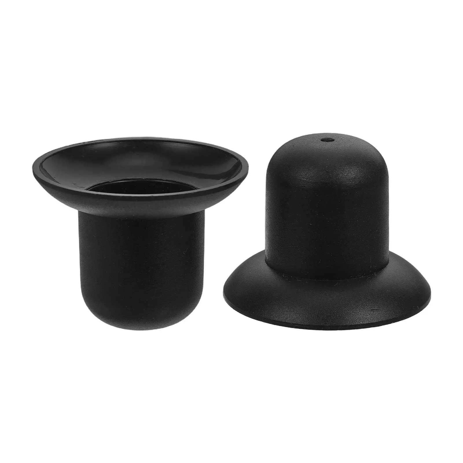 2Pcs Black Plastic Patio Umbrella Screw Cap Threaded Top Finial Outdoor Market Beach Repair Fishing Umbrella Top Cap