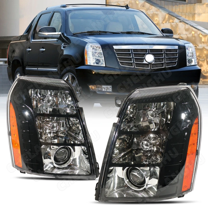 1Pair Front Headlight For Cadillac Escalade 2007 2008 2009 2010 2011 2012 2013 2014 Car Front Headlamp Turn light GM2505142