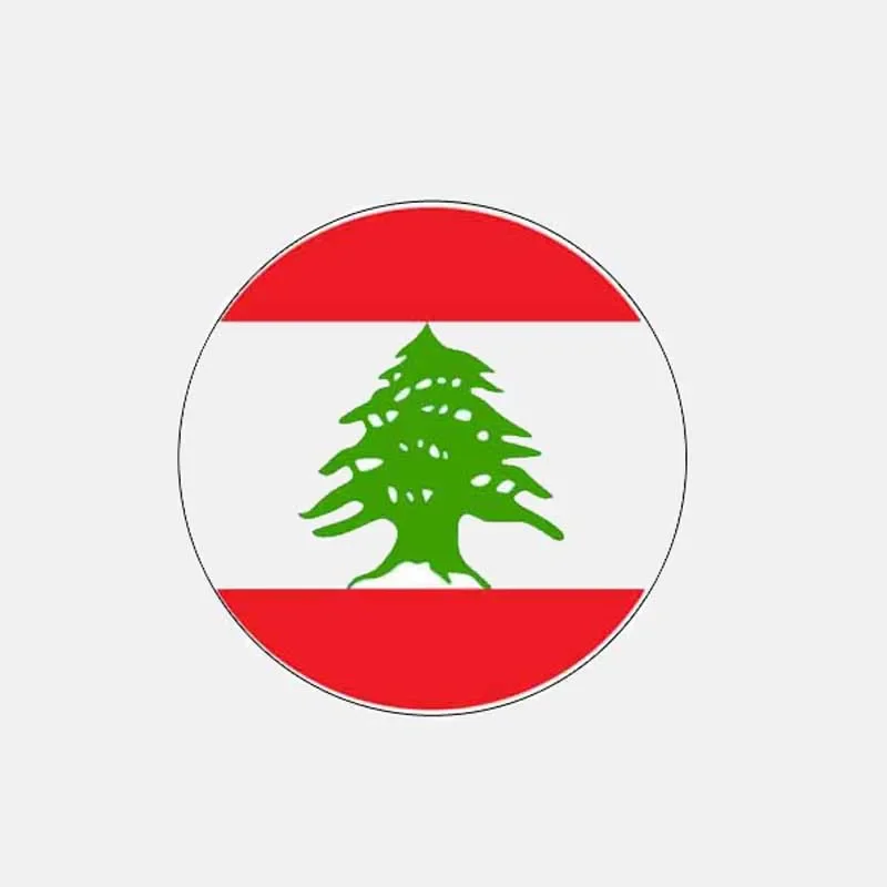 

Car Accessories Round Lebanese Flag Fashion Window Car Sticker Decal