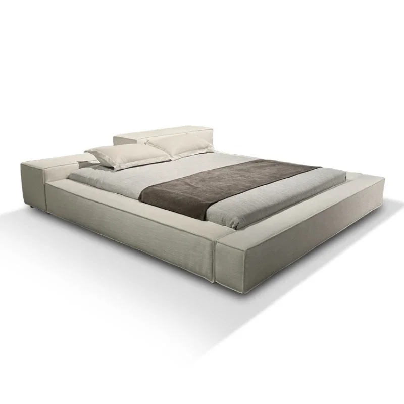 

Soft bag tofu block bed master bedroom simple high-end double wedding bed wholesale