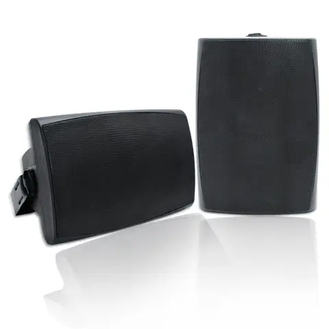 Herdio 2 peças 6.5 ''400w alto-falantes passivos ao ar livre com fio à prova d'água alto-falantes de montagem na parede com volume alto adequado para pátio jardim