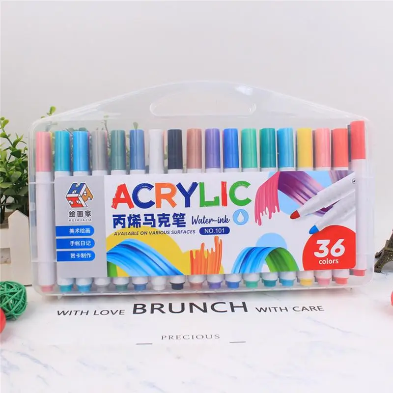 Kids Markers Drawing Pens Colored Art Marker Pen Bright Multifunctional Kids Coloring Markers Set Safe For Stone Ceramics Canvas