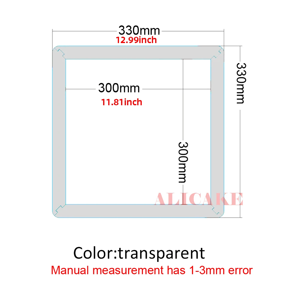 Frame Manual Nama Chocolate Molds Thickness 5-12mm Transparent Detachable Acrylic Square Chocolate Mould Cake Decoration Tools