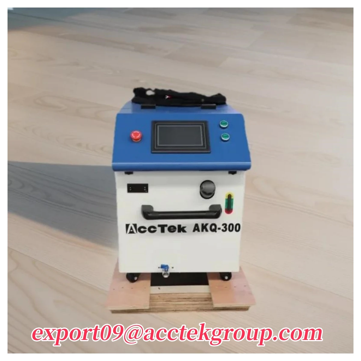 Imagem -04 - Acctek Pequena Máquina Portátil de Limpeza a Laser Pulsada Akq100 200 300w 500w Removedor de Ferrugem a Laser com Resfriamento de ar 1000w 2024