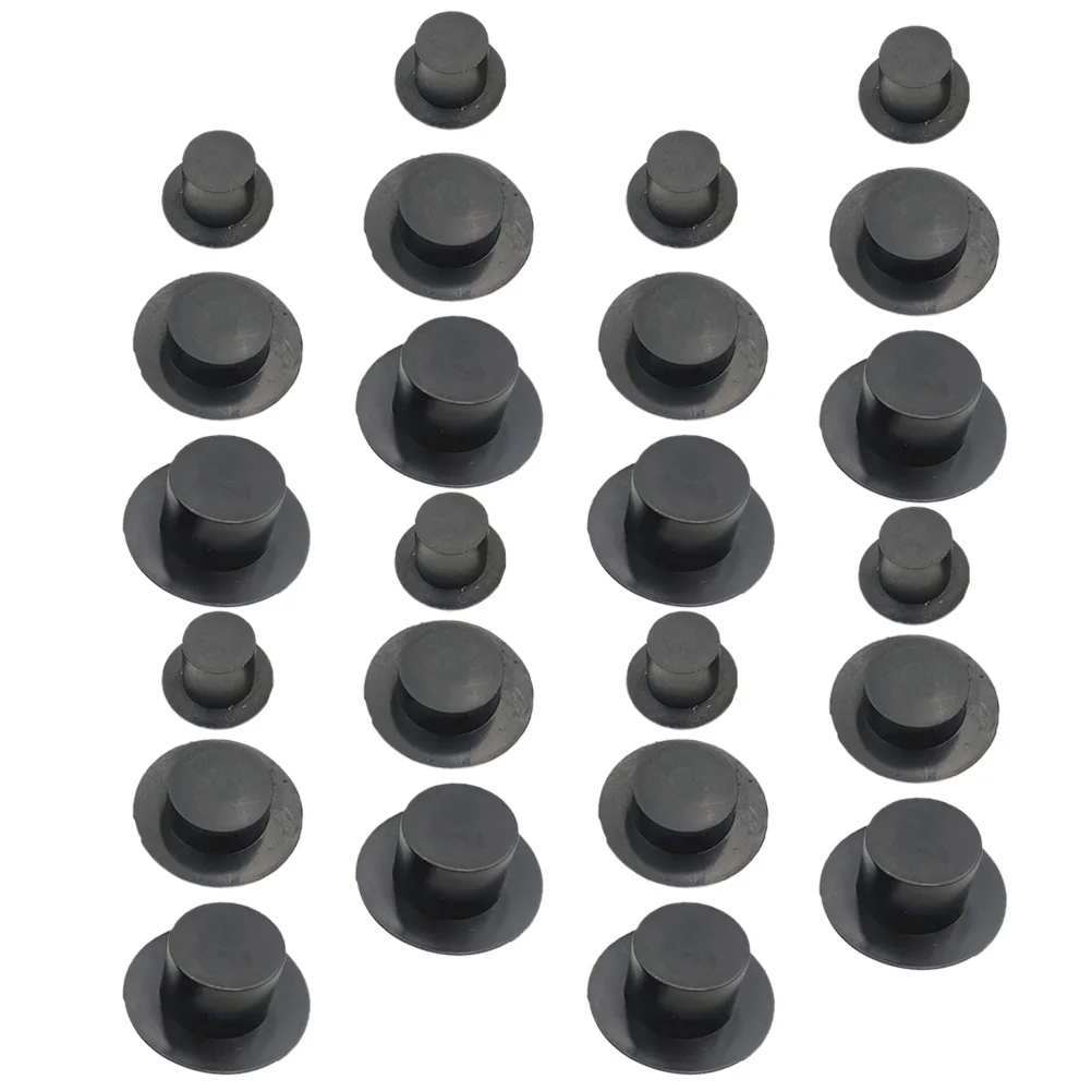 60Pcs Plastic Christmas Hat Mini Hats for Craft Projects DIY Party Supplies Snowman Decorative Caps Snowman Hat