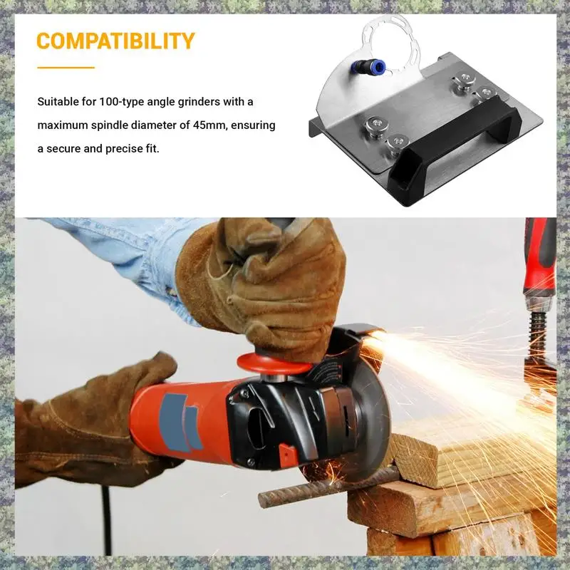 WON 100 Type Haakse Slijper Tegel Afkanten Frame Nieuwe 45 Graden Waterleiding Stofverwijdering Draagbare Afkanten Tool