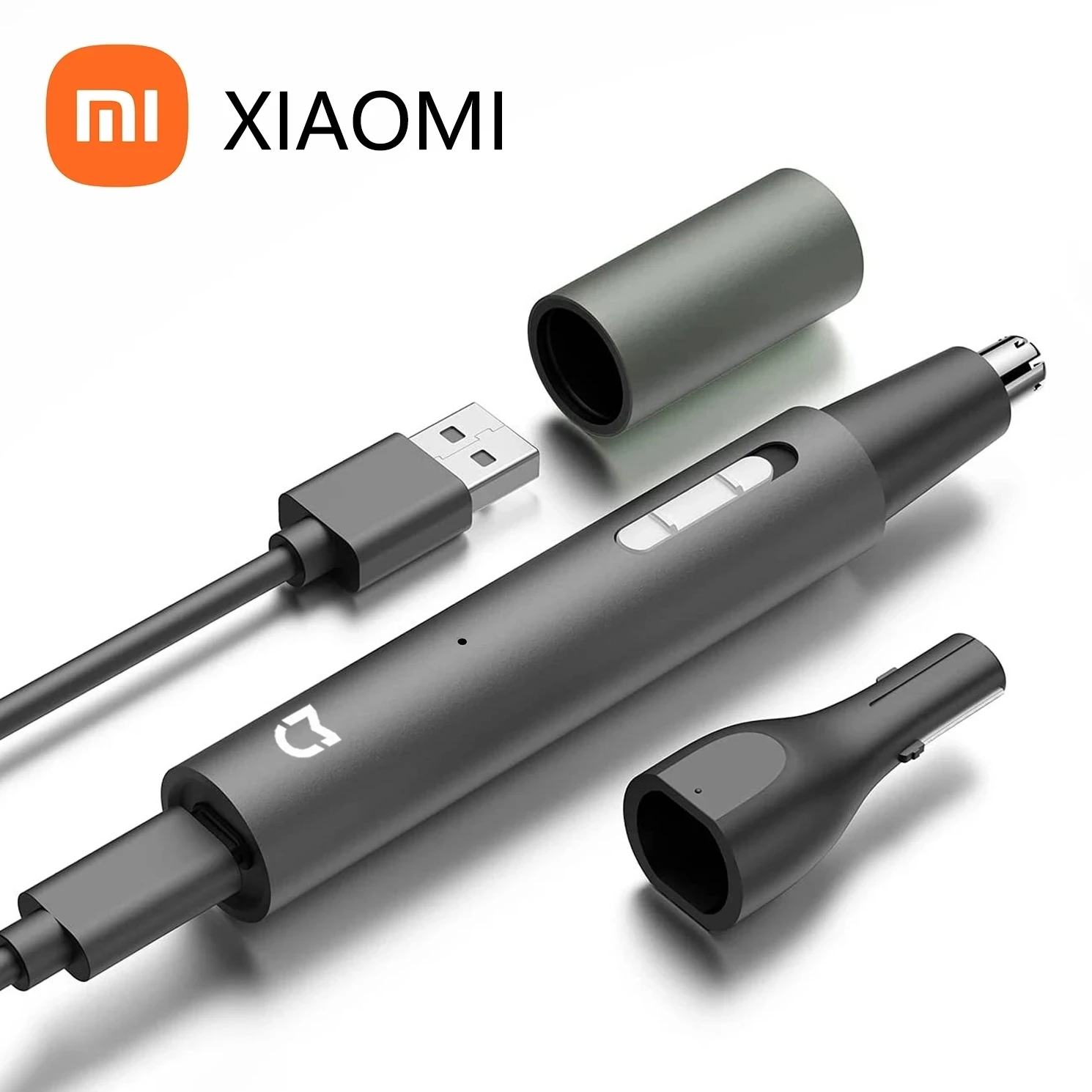 Xiaomi Mijia 남성용 전기 코 귀 헤어 트리머 무통 충전식 구레나룻 눈썹 수염 3 in 1 헤어 클리퍼 면도기