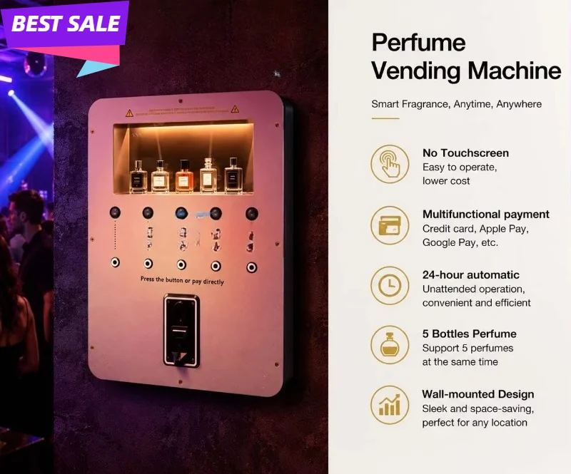 Aroma Vending Machine with Wall-mounted Design Automatic Perfume Dispenser Lower Cost Perfume Vending Machine Wifi Customized