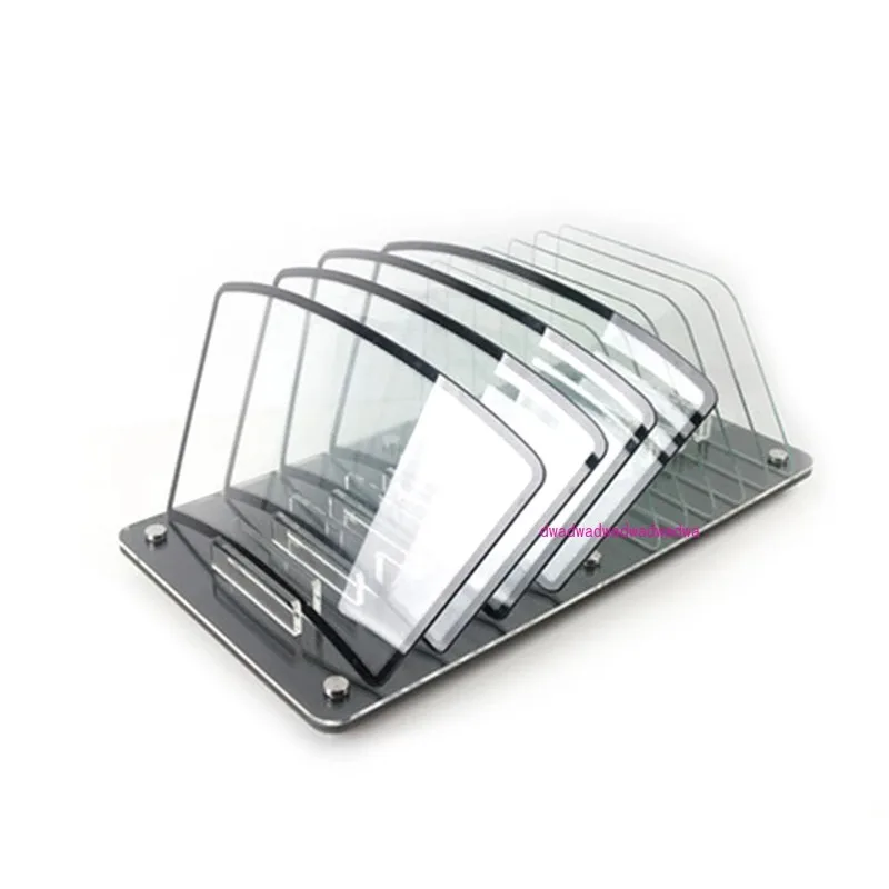 

Miniature Display Car Windshield &Door Glass Demo Kit With 10sloted Glass Holder For Window Tint Box Testing& Demo MO-623B