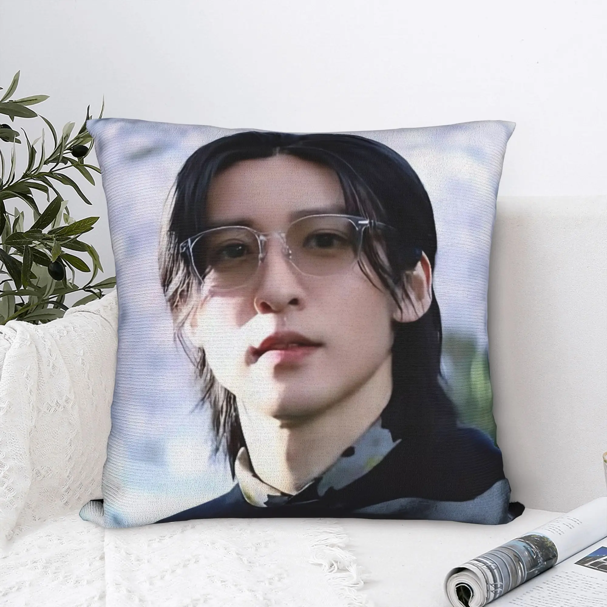 Ren Meguro SAKAMOTODAYS Movie Square Pillowcases Polyester Living Room  Cushion Case Creative Decorative Pillow Cover 40*40