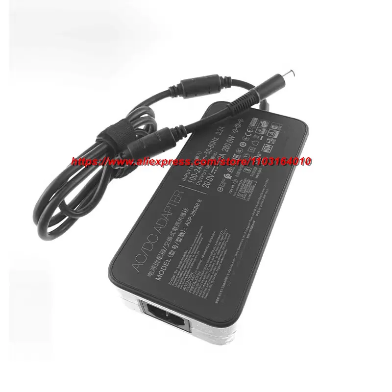 ADP-280BB B 20 فولت 14A 280 واط الأصلي التيار المتناوب محول شاحن الكمبيوتر المحمول ل ASUS ROG Strix XG43UQ سويفت PG43UQ الألعاب رصد التيار الكهربائي
