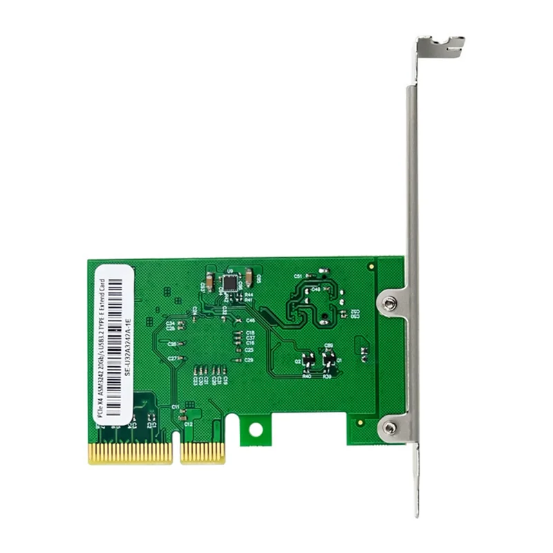 PCI-E X4 Ke USB 3.2 20Gbps Kartu Ekspansi Tipe-e Kartu Adaptor Jaringan Chip ASM3242 untuk Win 7/Win 8/Win 10/Linux