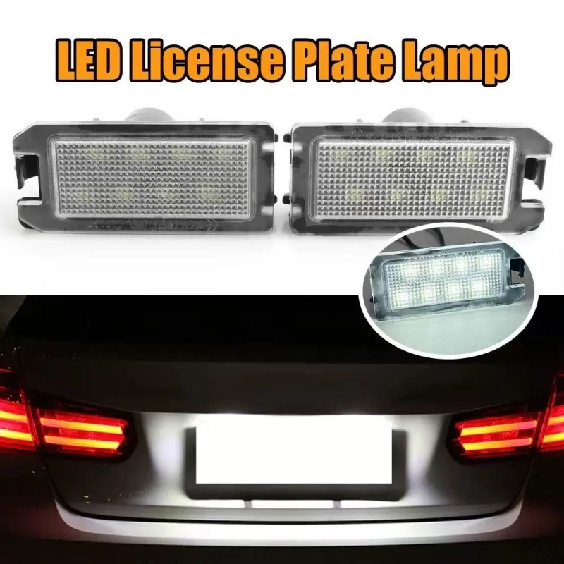 

2 White LED License Number Plate Light for Jeep Compass Patriot Grand Cherokee Dodge Maserati Fait Led License Plate Lights Good
