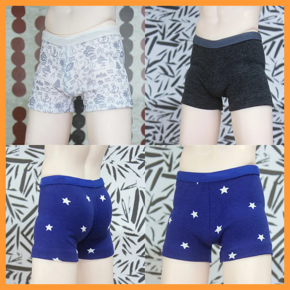 [High Quality] 1/3 1/4 Scale Classic Male Printed Shorts Boxer Briefs for BJD MSD SD13 Soom ID75 70/68 Uncle Clothing Model