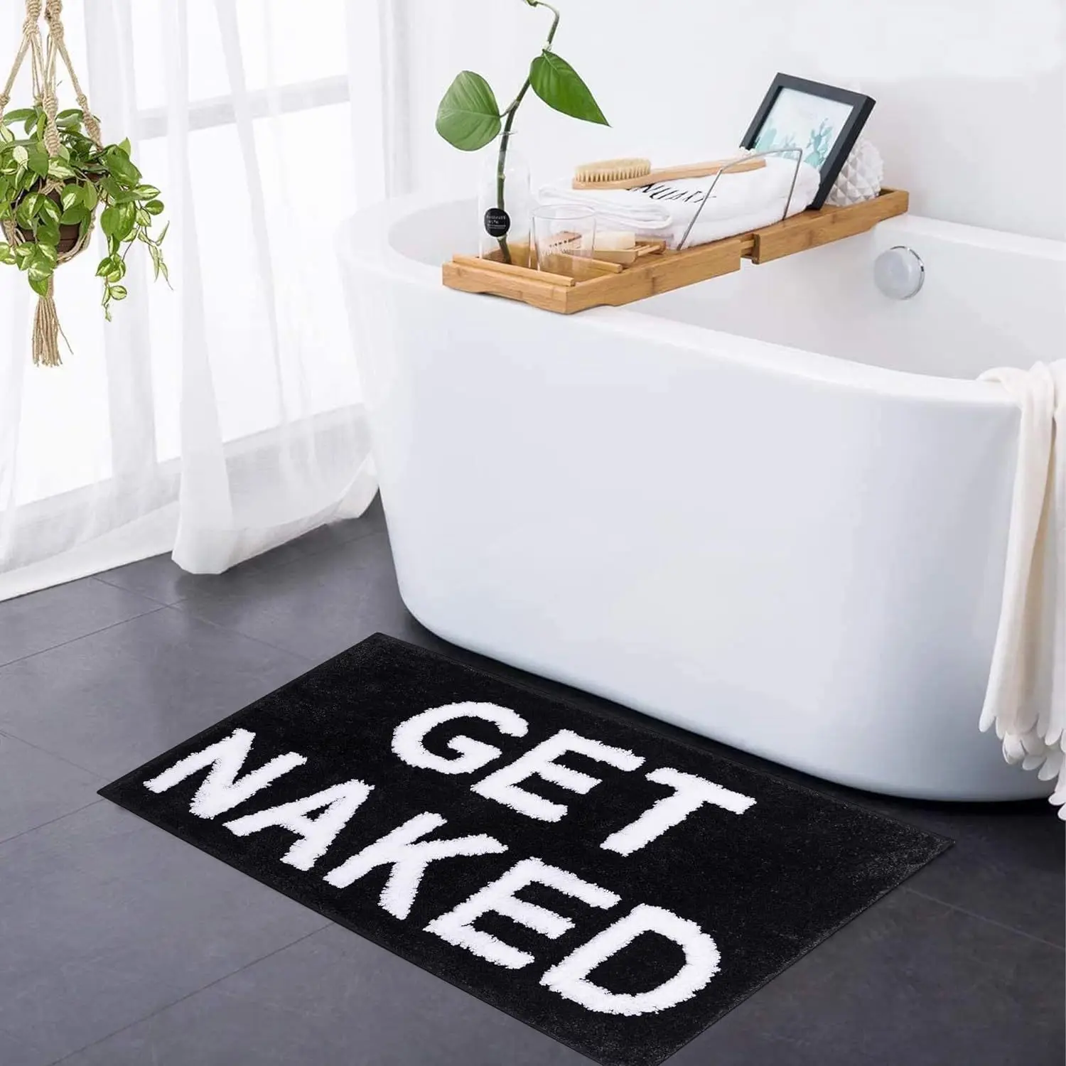 

VIKAMA Letter Creative Door Mat Floor Mat Soft Entrance Toilet Bathroom Waterproof Anti-fouling Carpet Home Decoration Outdoor