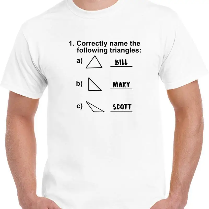Name The Triangles Funny Geeky Math Lovers T shirt